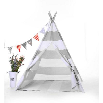 Natural Cotton Canvas Teepee Tent for Kids Indoor ...