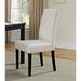 Denver Beige Fabric Upholstered Parson Dining Chair