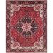 Heriz Serapi Geometric Handmade Wool Persian Oriental Area Rug - 12'10" x 9'6"