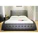 Greatime Extra-Wavy Vinyl Platform Bed