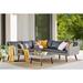 Bayden Grey Wicker Sectional Sofa and Coffee Table Set by Havenside Home