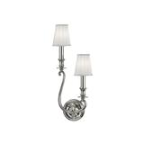 Hudson Valley Meade I 2-Light Right Wall Sconce, Polished Nickel