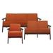 Parlier 3-Piece Vevlet Sofa Set