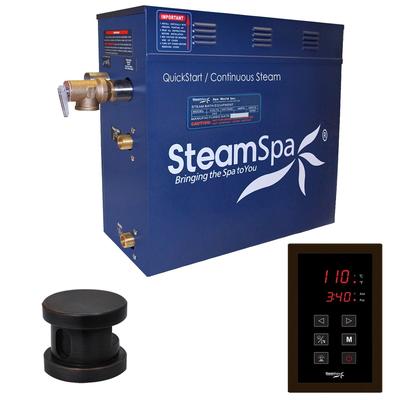 SteamSpa Oasis 9 KW QuickStart Steam Bath Generator Package in Oil Rubbed Bronze