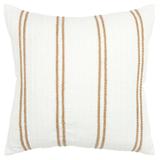 Donny Osmond Tan/ Cream Stripe Throw Pillow