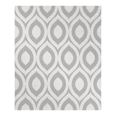 Crown Rimini Grey Geometric Wallpaper - 20.5 x 396 x 0.025
