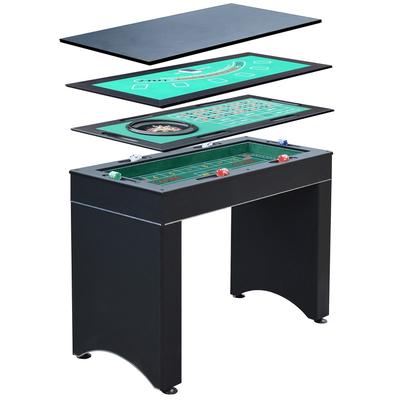 Hathaway Monte Carlo Roulette Table 4-In-1 Multi-Game Set - Black