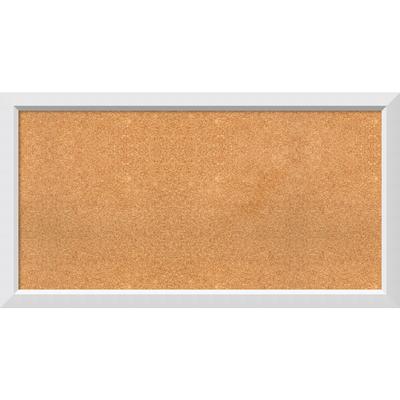 Framed Cork Board, Choose Your Custom Size, Blanco White Wood
