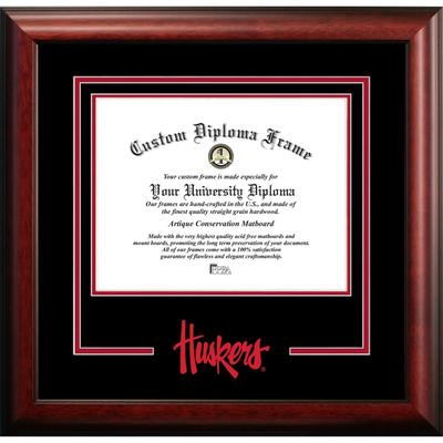 University of Nebraska Cornhuskers 11w x 8.5h Spirit Diploma Frame
