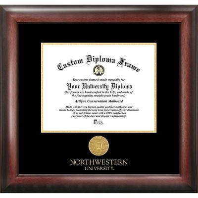 Northwestern University 11w x 8.5h Gold Embossed Diploma Frame