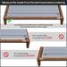 0.75" Horizontal Heavy Duty Mattress Support Wooden Slats with Cover.