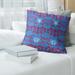 Houston Throwback Football Baroque Pattern Accent Pillow-Cotton Twill