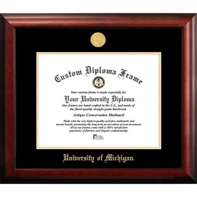 University of Michigan 14w x 11h Gold Embossed Diploma Frame