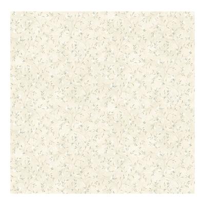 Chesapeake Eleanor Light Grey Folk Botanical Trail Wallpaper - 20.5 x 396 x 0.025