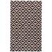 Canady Handmade Diamond Leather Area Rug, Gray/Brown