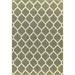 GAD Anne High Quality Indoor Outdoor Area Rug with Trellis Pattern Green