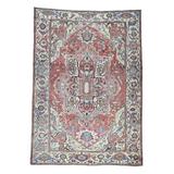 Shahbanu Rugs Hand-knotted Antique Persian Serapi Good Cond Oriental Rug - 10'1x14'1