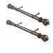 InStyleDesign Scroll 1.5" Side Curtain Rod - Set of 2