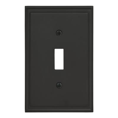 Mulholland 1 Toggle Black Bronze Wall Plate - 1 Toggle