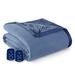 Shavel Quilted Micro Flannel® to Ultra Velvet® Electric Heated Blanket