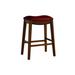 Gracewood Hollow Parpetsi 30-inch Rubberwood Backless Bar Stool with Upholstered Seat
