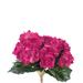 Vickerman 15.25" Hot Pink Begonia Floral Bush - HOT PINK