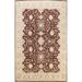 Vegetable Dye Floral Oushak Chobi Oriental Wool Area Rug Hand-knotted - 8'0" x 9'11"