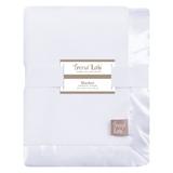 Trend Lab White Plush Baby Blanket