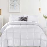 Superior 1 cm Striped Brushed Microfiber Reversible Down Alternative Comforter