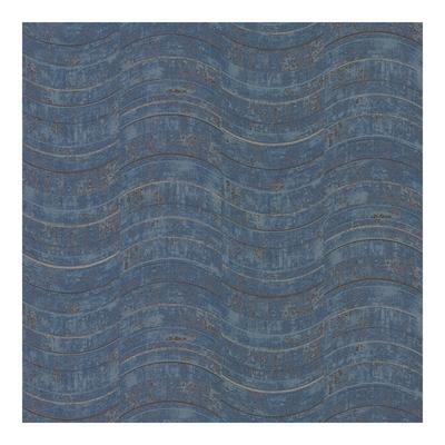 Brewster Hydra Blue Geometric Wallpaper - 21 x 396 x 0.025