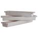 The Gray Barn Collection of White Wash Wood Trays with Handles (Set of 3)