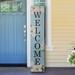 Glitzhome Farmhouse Wooden Hello Spring Welcome Porch Sign Wall Decor