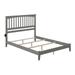 Mission King Platform Bed in Grey