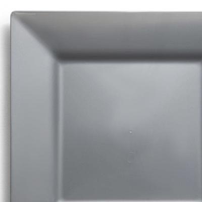 Modern Solid Square Disposable Plastic Plate Packs - Party Supplies