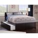 Orlando Full Platform Bed with Twin Trundle Bed in Espresso