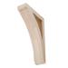 10 in. x 1-7/8 in. x 7 in. Unfinished Small North American Solid Hard Maple Traditional Plain Wood Backet Corbel