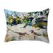 Tree & Beach Small No-Cord Pillow 11x14