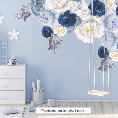 Walplus Elegant Oversized Peonies Flowers Floral Wall Stickers DIY Art