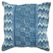 Blue Cotton 20-inch x 20-inch Square Pillow