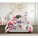Porch & Den Spring Crest Floral Print 9-piece Reversible Bed in a Bag Comforter Set