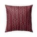 BERBER STRIPE WINE Indoor|Outdoor Pillow By Kavka Designs - 18X18