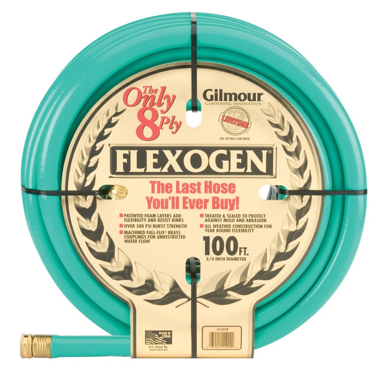 Gilmour Flexogen 3/4 in. Dia. x 100 ft. L Garden Hose Kink Resistant