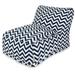 Majestic Home Goods Indoor Outdoor Chevron Bean Bag Chair Lounger 36 in L x 27 in W x 24 in H