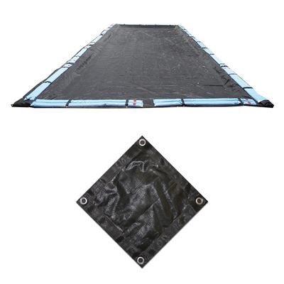 Blue Wave Rectangular Rugged Mesh In Ground Winter Pool Cover