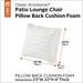 Classic Accessories Patio Lounge Chair Pillow Back Cushion Foam