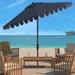 SAFAVIEH Outdoor Living Venice 11Ft Round Crank Umbrella