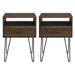 Middlebrook 1-Drawer Hairpin Nightstand, Set of 2