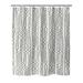 Porch & Den Thornburg Black and White Abstract Chevron Pattern Shower Curtain