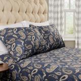 Superior Vintage Floral Paisley Flannel Cotton Bedding Sheet