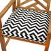 Chevron 19-inch Indoor/ Outdoor Corded Chair Cushion